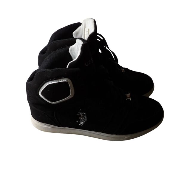 U.S. POLO ASSN. SHOES MEN BLACK‎ SYNTHETIC SUEDE 10.5 - Picture 3 of 6